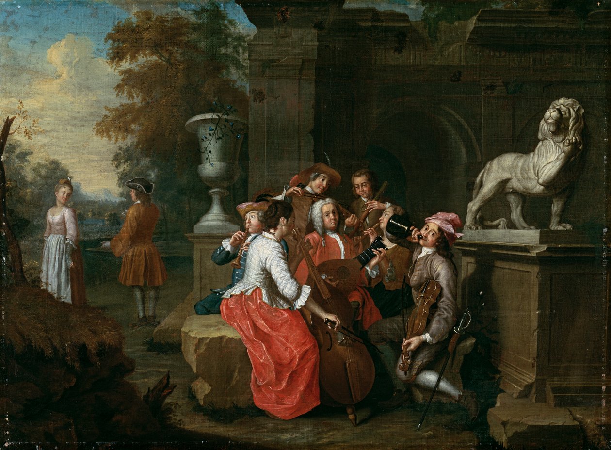 konsert i trädgården av Peter Jacob Horemans