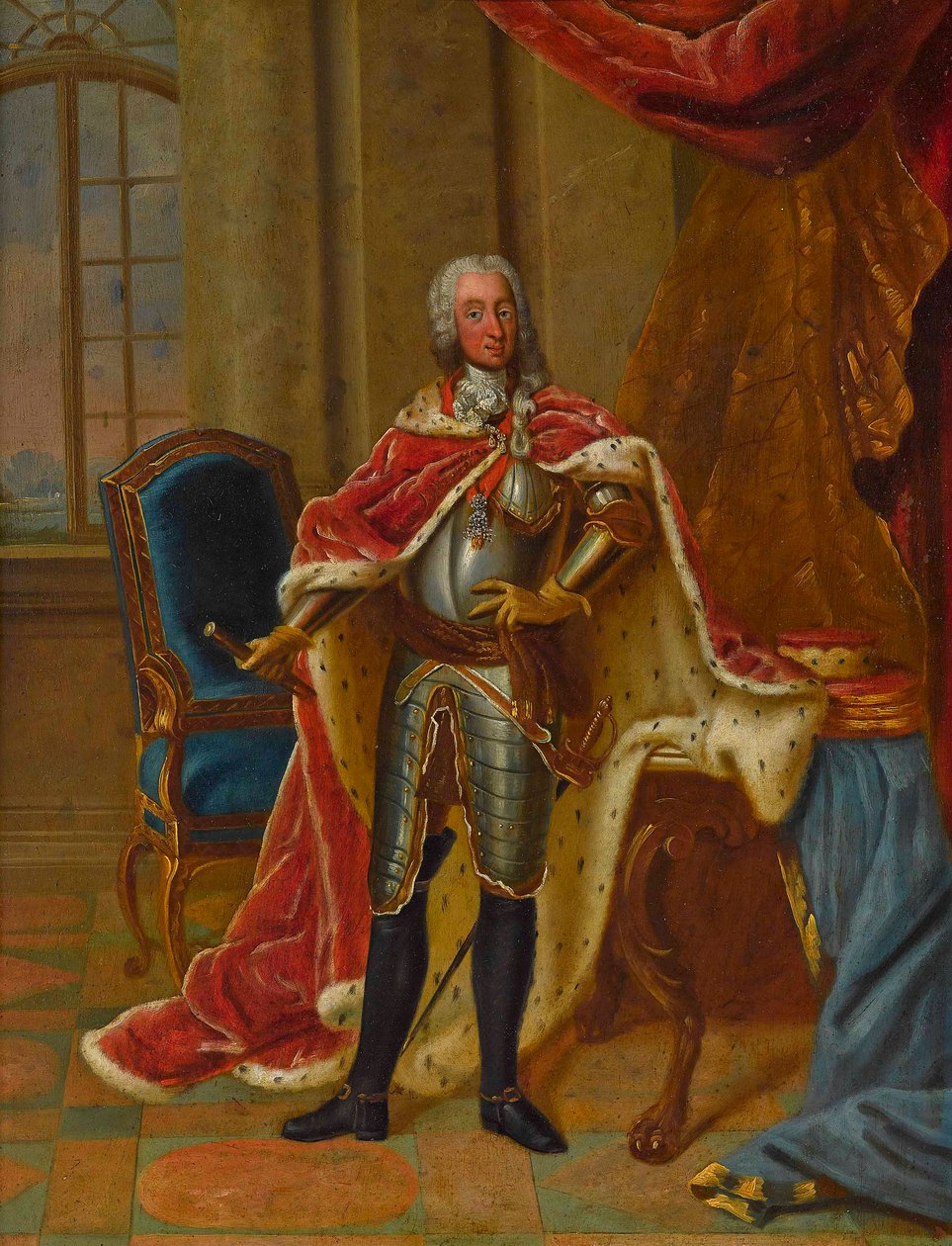 Porträtt av prins Clement Francis av Bayern 1722-1770. av Peter Jacob Horemans