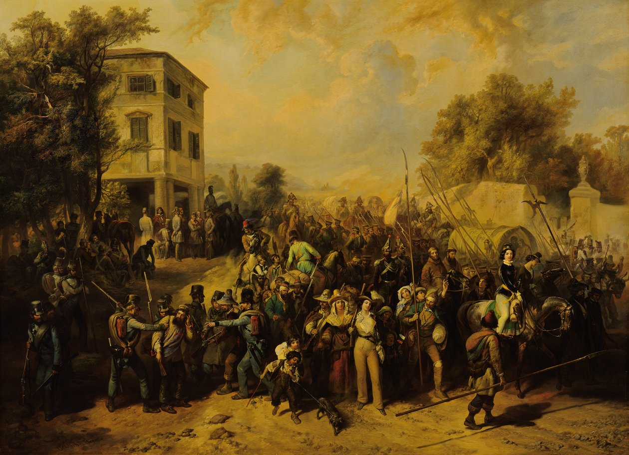 Romarnas uttåg från Vicenza av Peter Johann Nepomuk Geiger