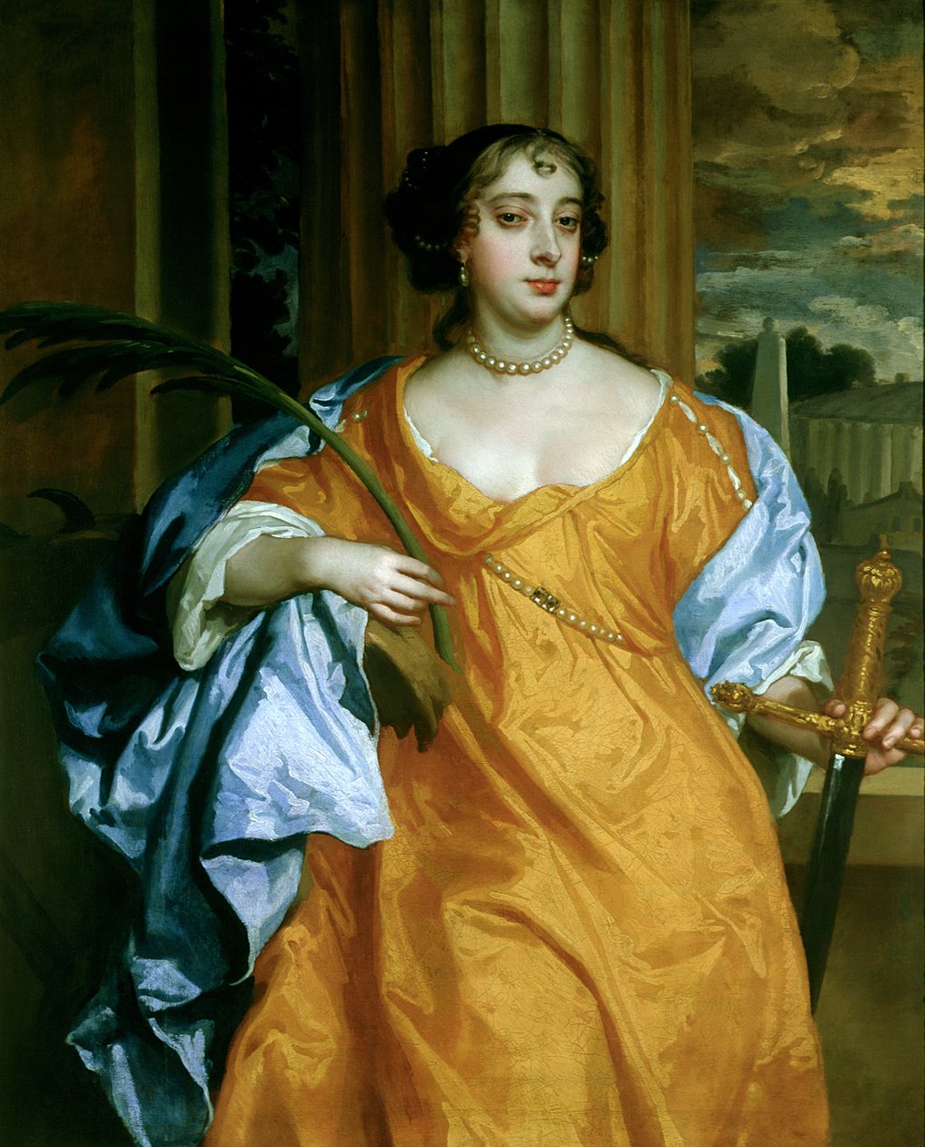 Barbara Villiers, hertiginna av Cleveland som St. Katarina av Alexandria, ca 1665-70 av Peter Lely