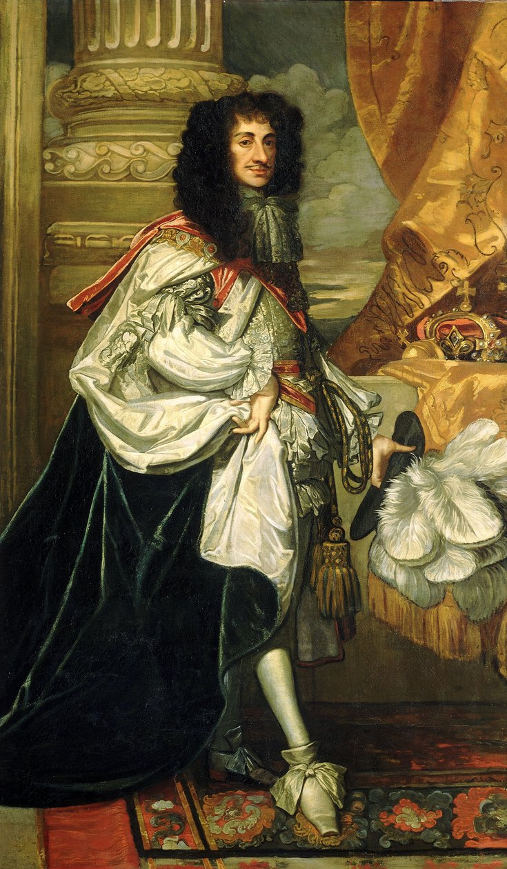 Charles II (1630-1685), ca 1670 (olja på duk) av Peter Lely