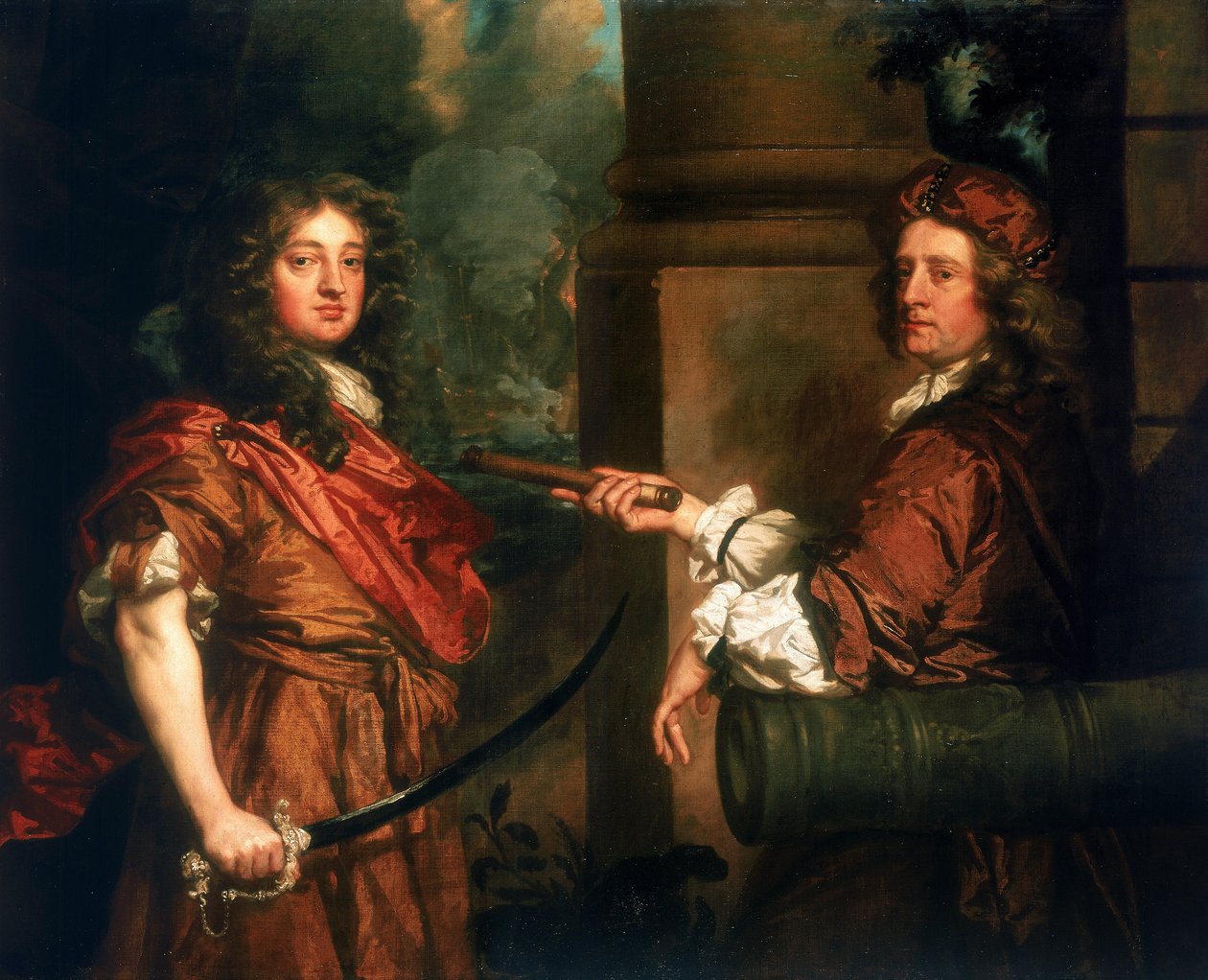 Dubbelporträtt av Sir Frescheville Holles av Peter Lely