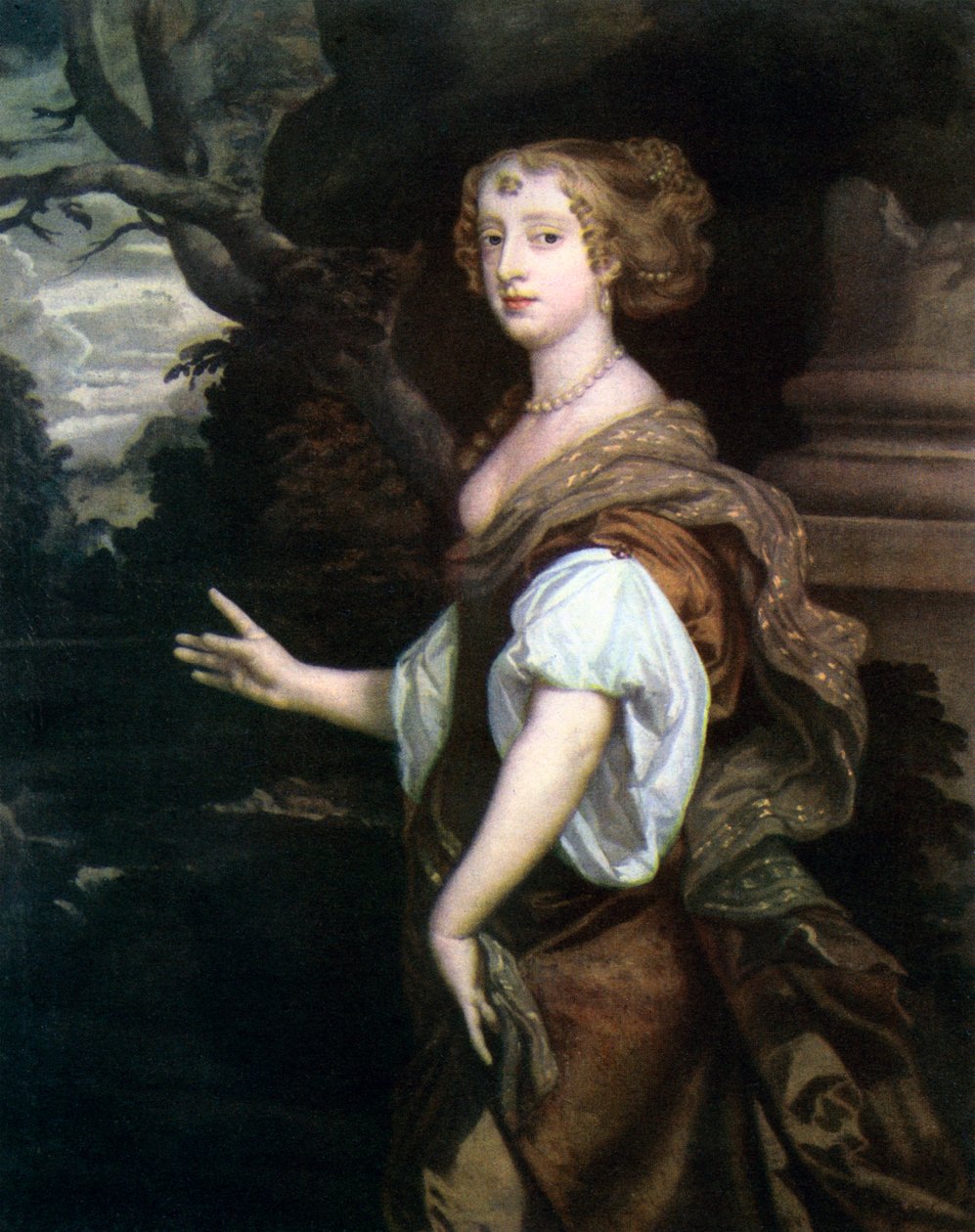 Elizabeth Wriothesley, grevinna av Northumberland, c1670-talet av Peter Lely
