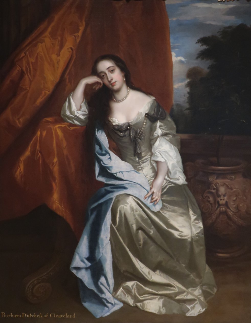 Porträtt av Barbara Palmer, född Villiers, Lady Castlemaine och hertiginna av Cleveland av Peter Lely
