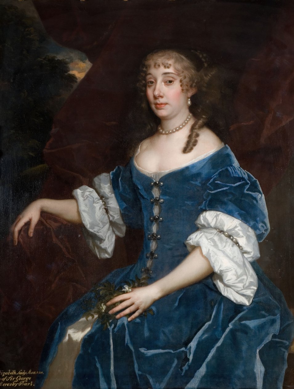 Porträtt av Elizabeth Lady Monson, 1680. av Peter Lely