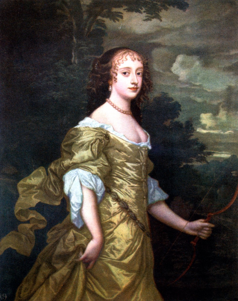 Porträtt av Frances, hertiginna av Richmond, c1662-1665. av Peter Lely