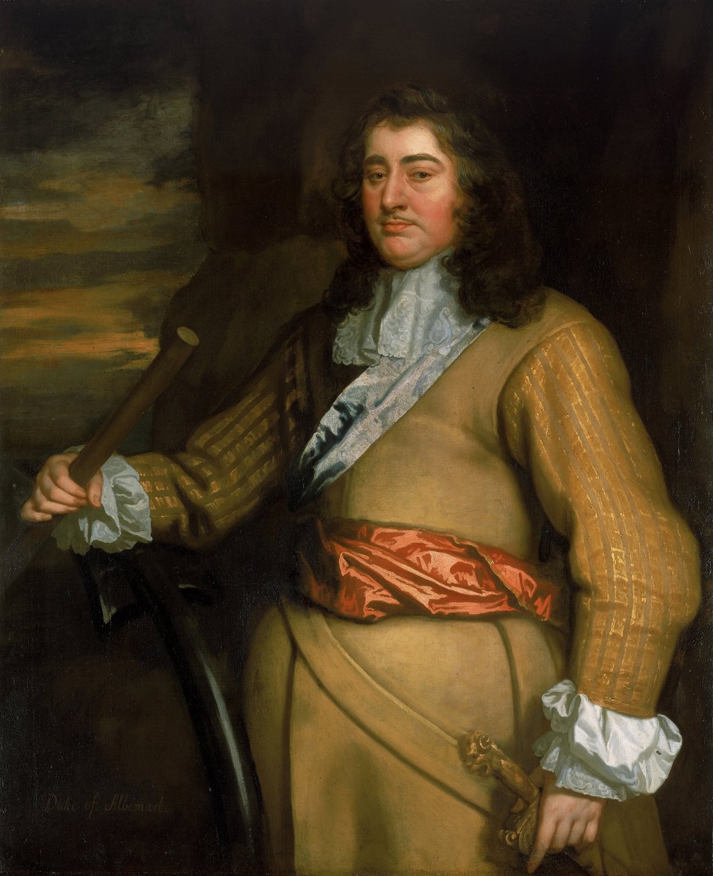 Porträtt av George Monck (1608-1670), förste hertig av Albemarle. Olja på duk av Peter Lely