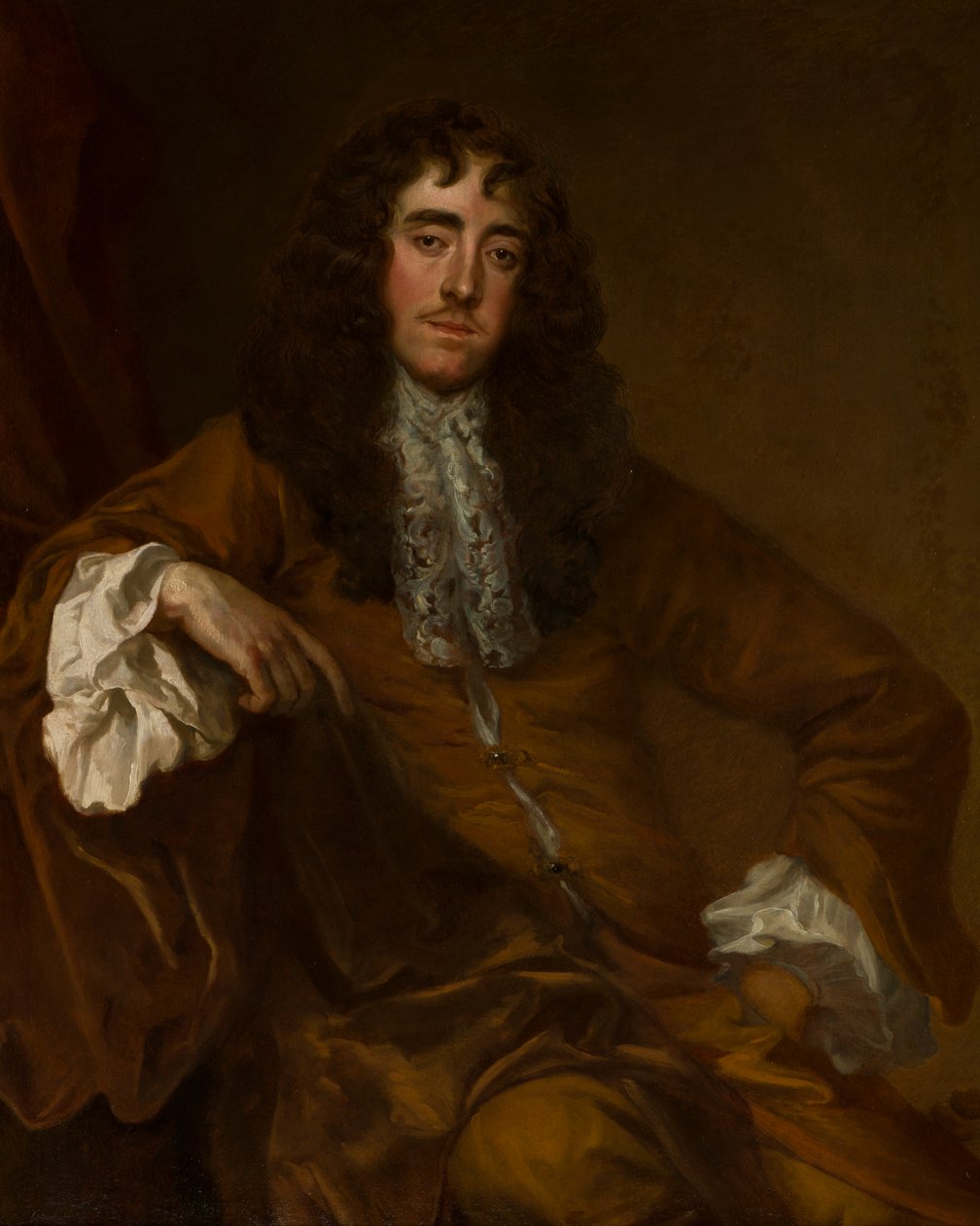 Porträtt av Lionel Tollemache, 3:e earl av Dysart (1649-1727), ca 1669-80 (olja på duk) av Peter Lely