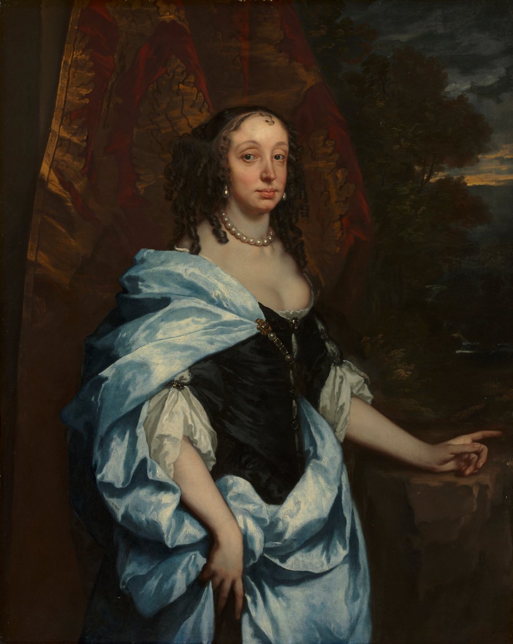 Porträtt av fru Leneve, ca. 1657. av Peter Lely