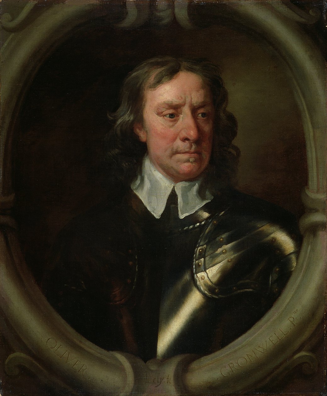 Porträtt av Oliver Cromwell av Peter Lely