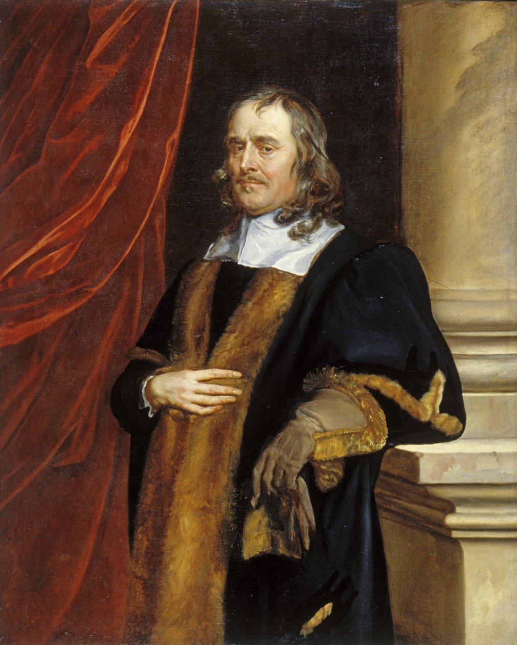 Porträtt av P. Lenéve, Alderman of Norwich, 1656-8 (olja på duk) av Peter Lely