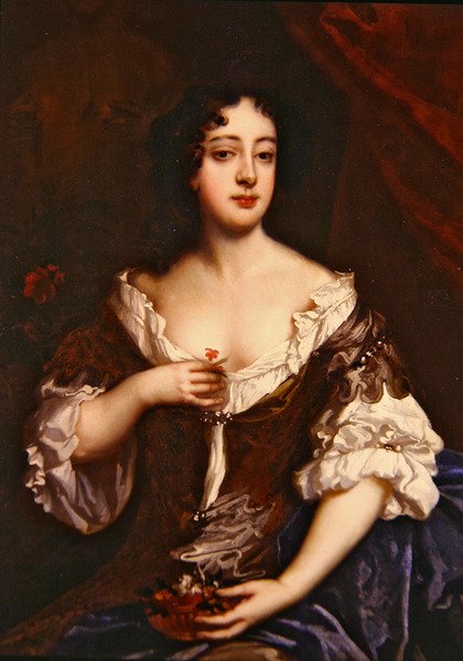 Porträtt av en dam (olja på duk) av Peter Lely