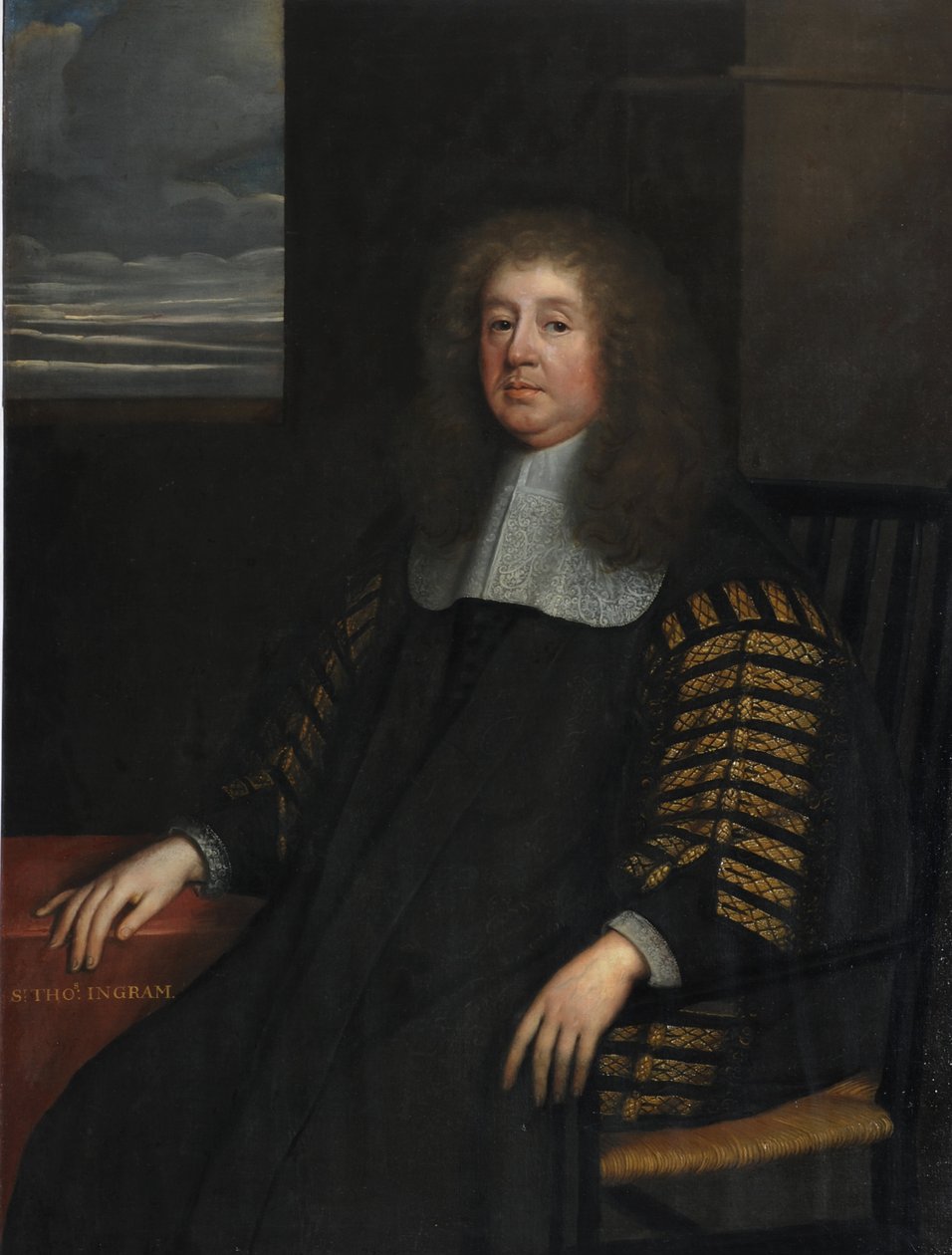 Sir Thomas Ingram, kansler i hertigdömet Lancaster (olja på duk) av Peter Lely