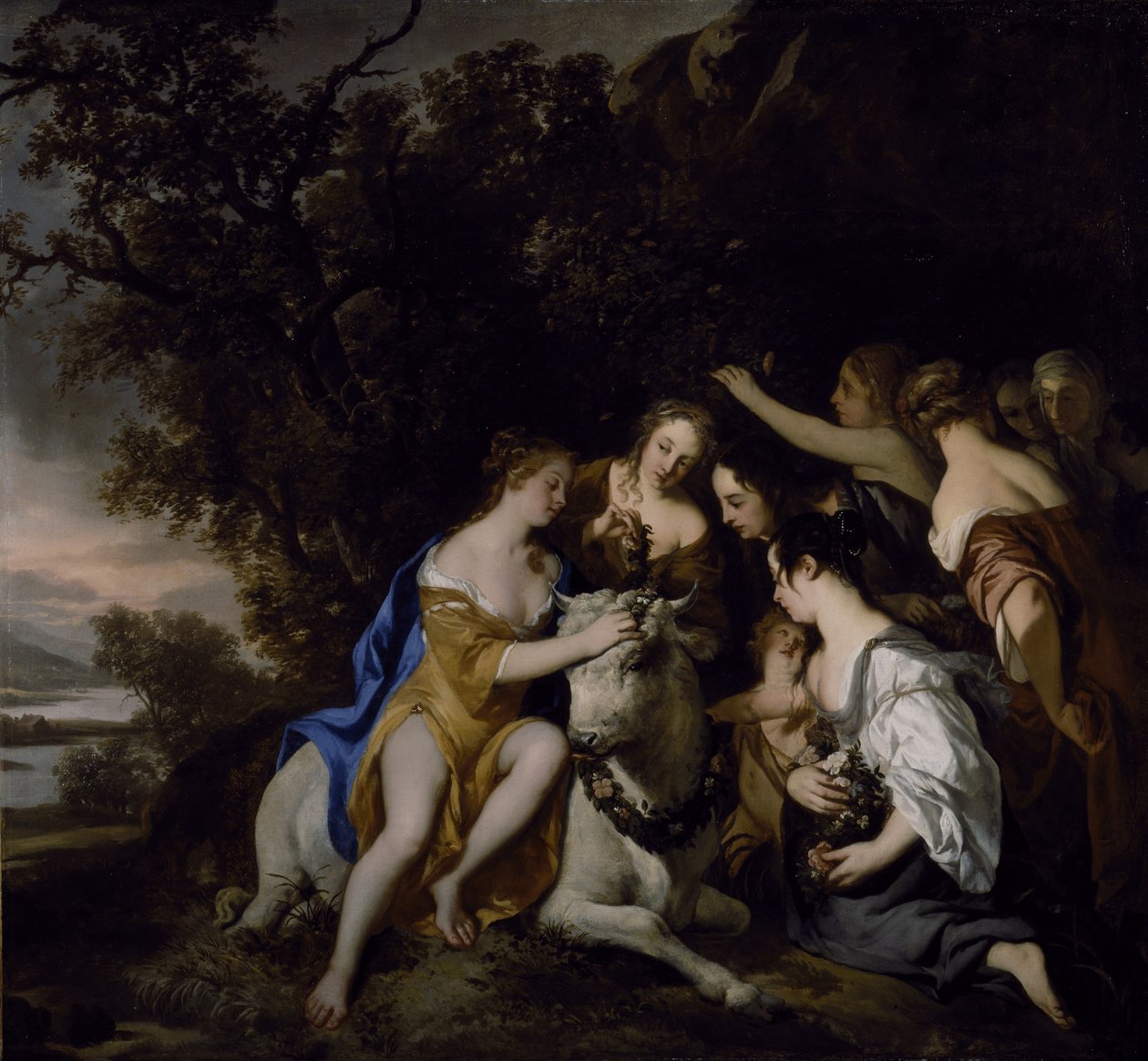 The Rape of Europa (olja på duk) av Peter Lely