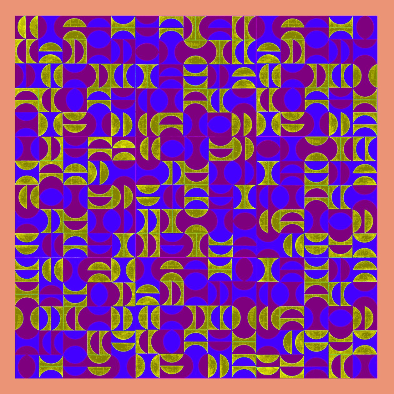 INFUSERADE SEGMENT, 2013, (digitalt förbättrad målning) av Peter McClure
