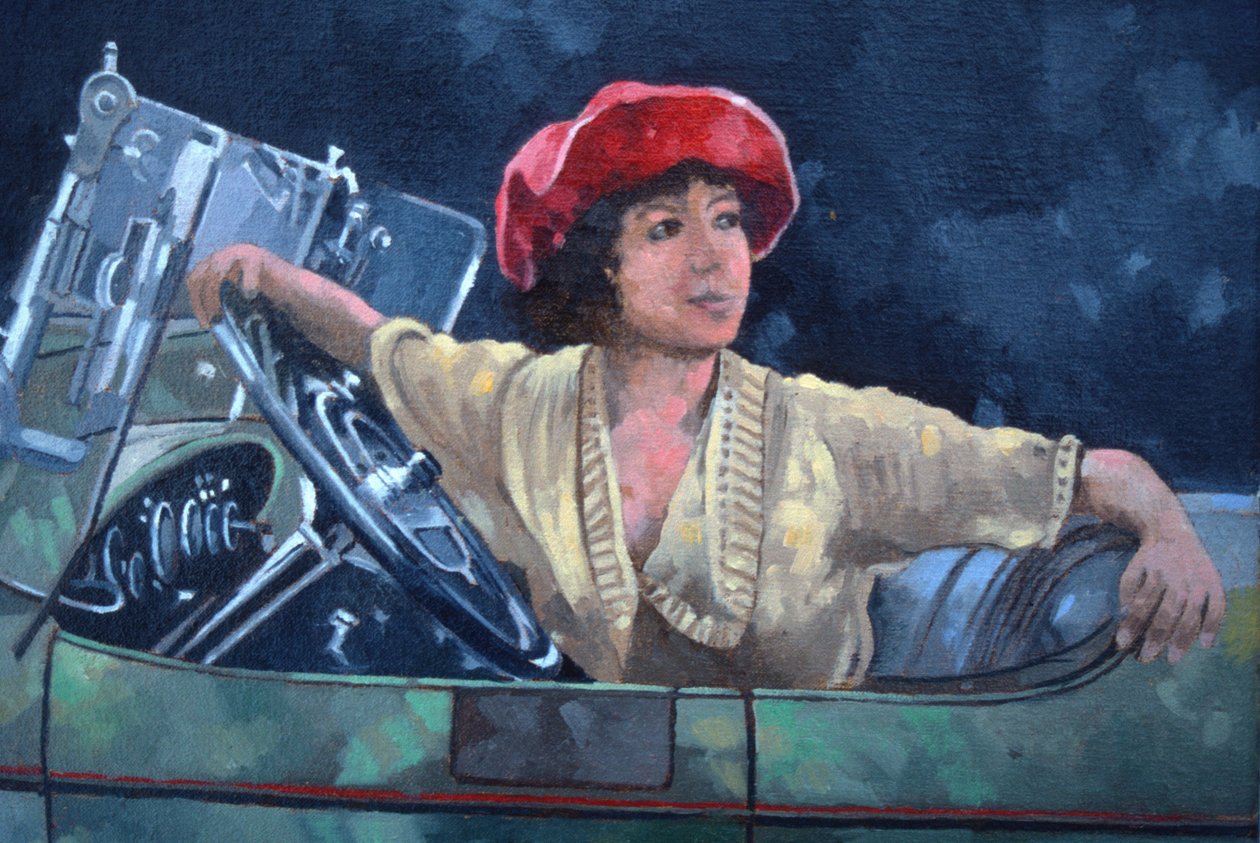 Olive Thomas (olja på duk) av Peter Miller