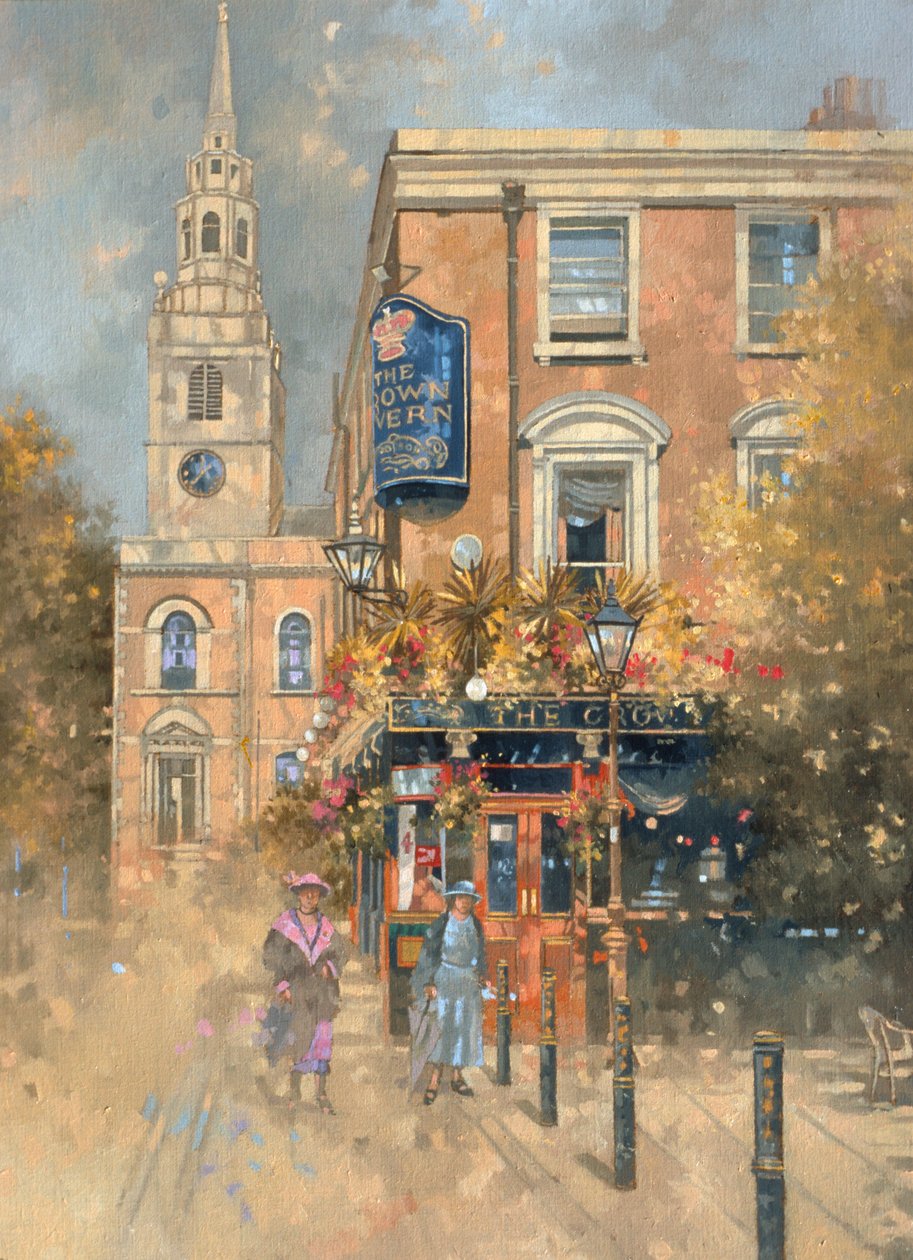 The Crown Tavern - Clerkenwell (olja på duk) av Peter Miller