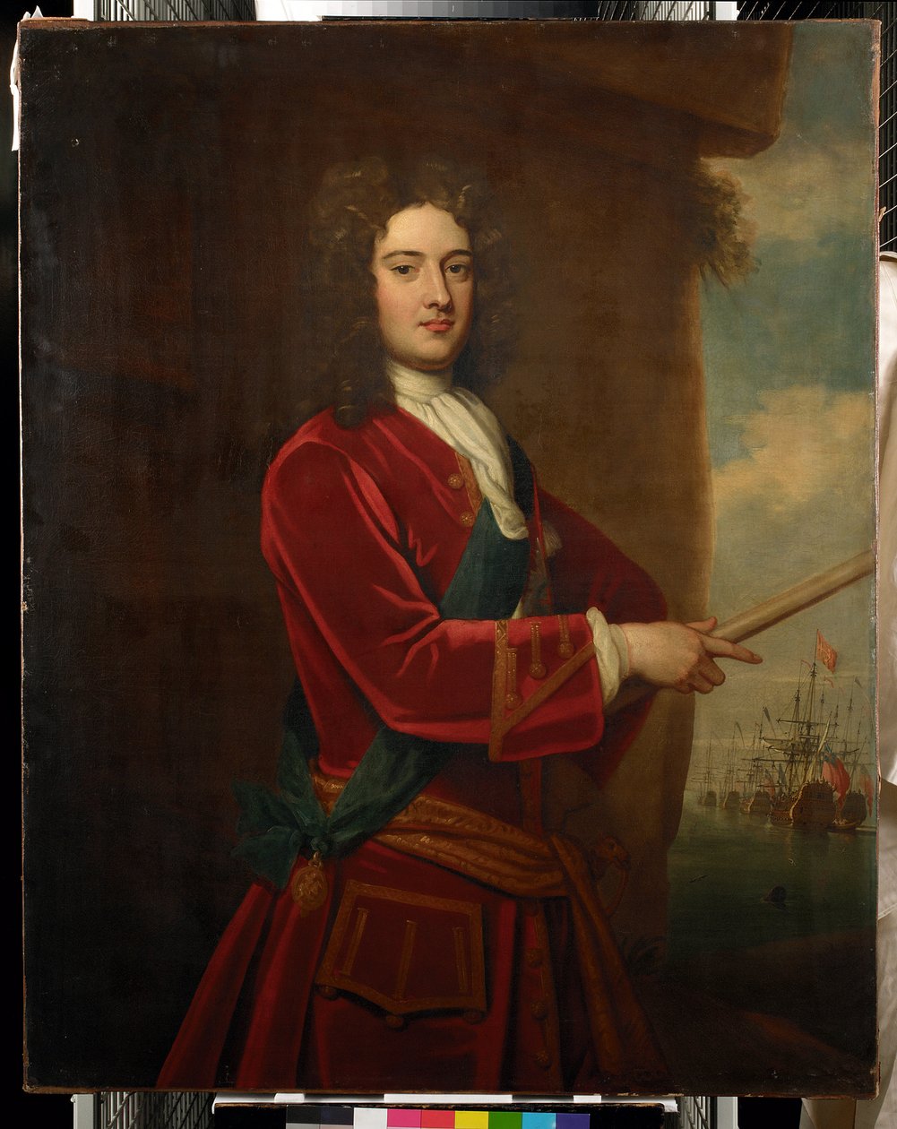 Porträtt av amiral James Berkeley av Peter Monamy