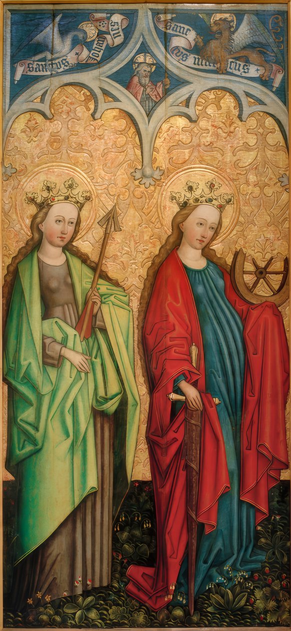 De heliga Ursula och Katarina av Alexandria av Peter Murer