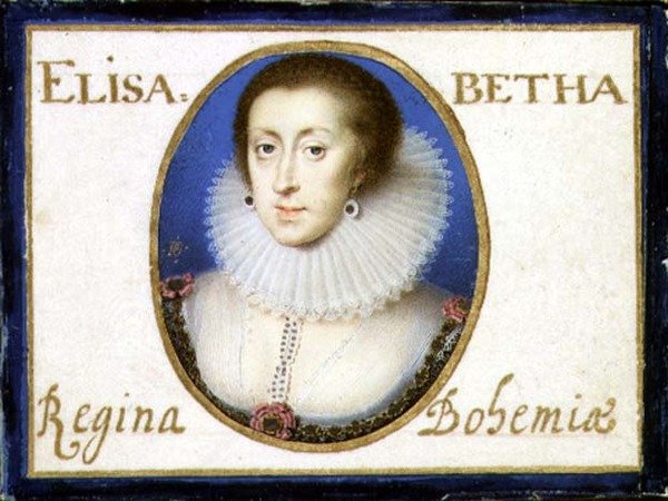 Porträtt av Elizabeth, drottning av Böhmen av Peter Oliver