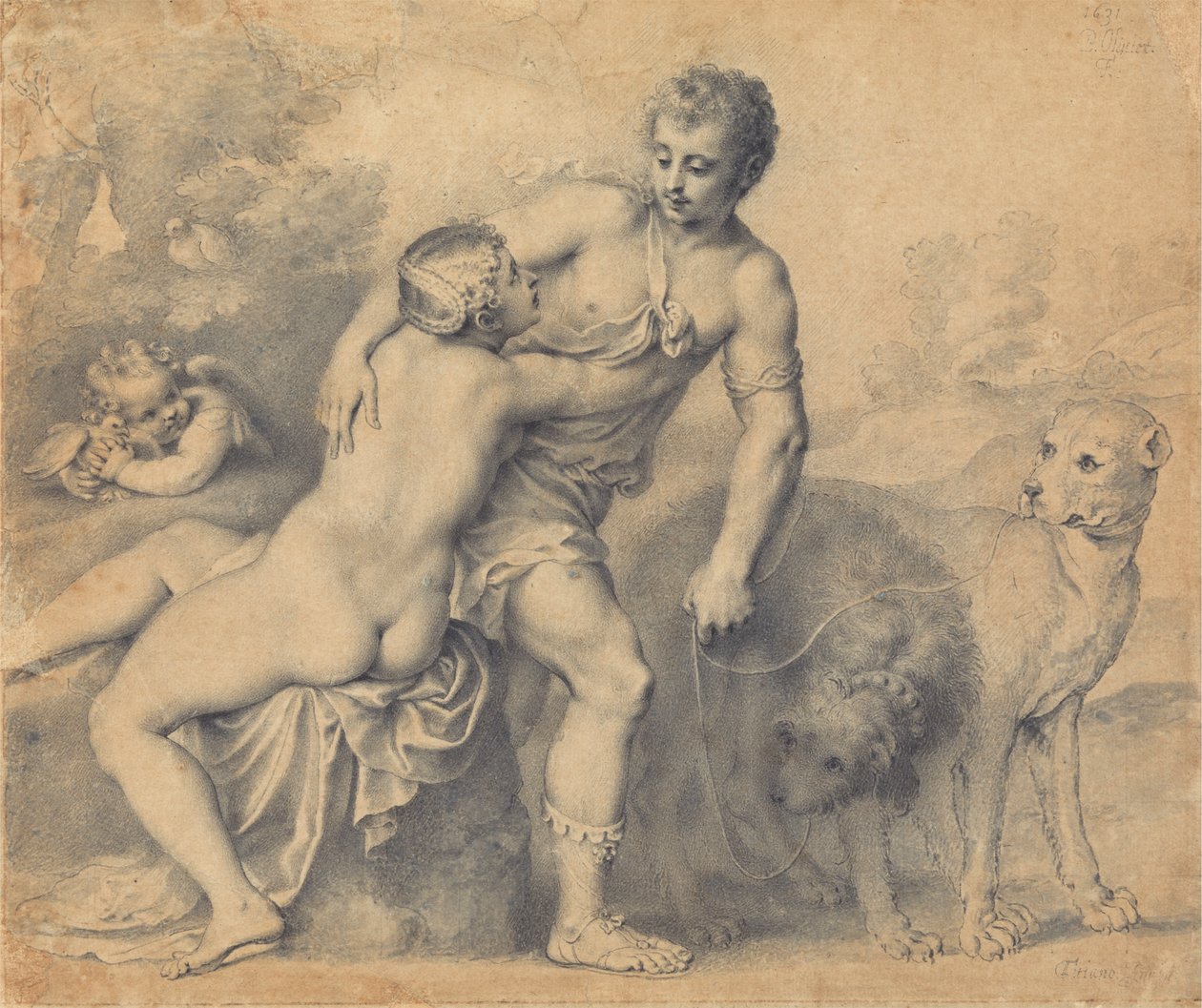 Venus och Adonis av Peter Oliver