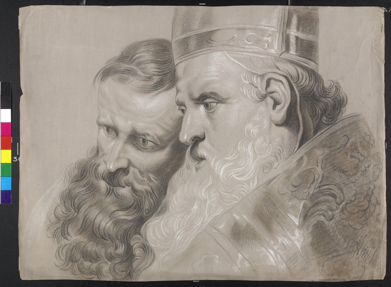 "Sankt Ambrosius och kejsar Theodosius" av Peter Paul Rubens av Peter Paul (after) Rubens