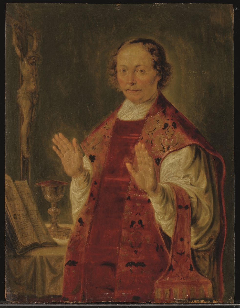 En präst av Peter Paul (circle of) Rubens