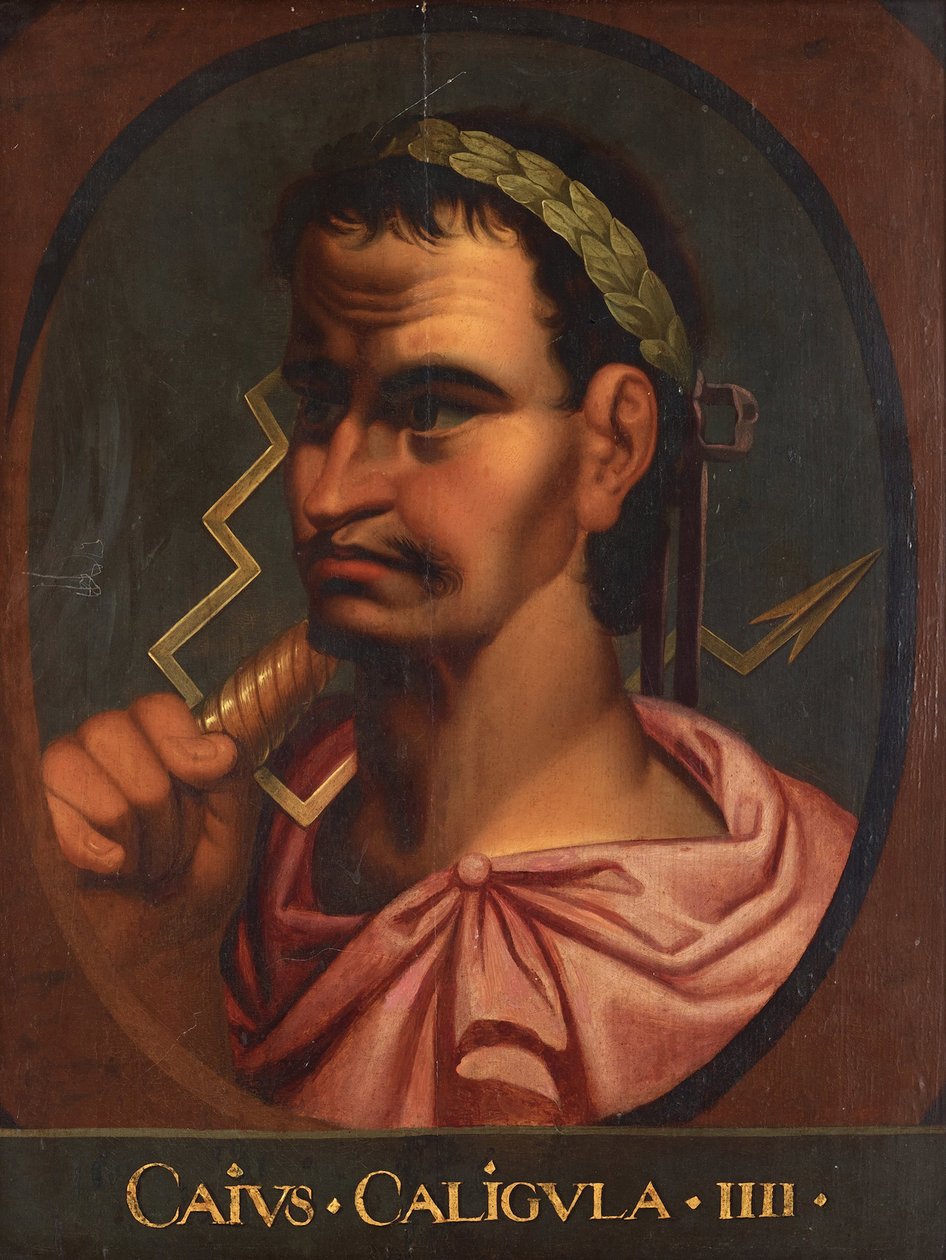 Caius Caesar Germanicus dit Caligula (12-41) - Kejsar Caligula av Rubens, Peter Paul av Peter Paul (school of) Rubens