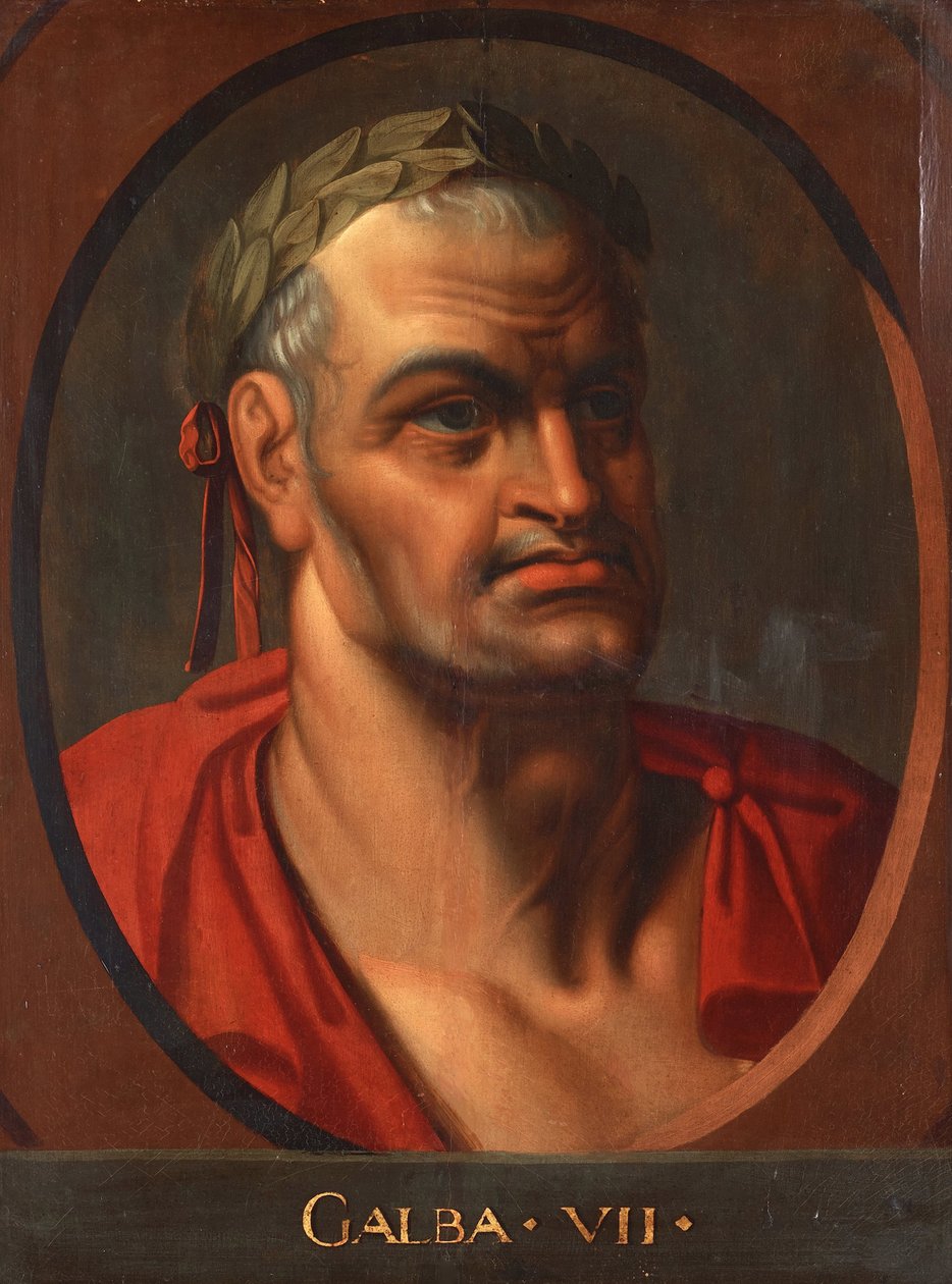 Kejsar Galba (3 avant JC-69) av Rubens, Peter Paul av Peter Paul (school of) Rubens