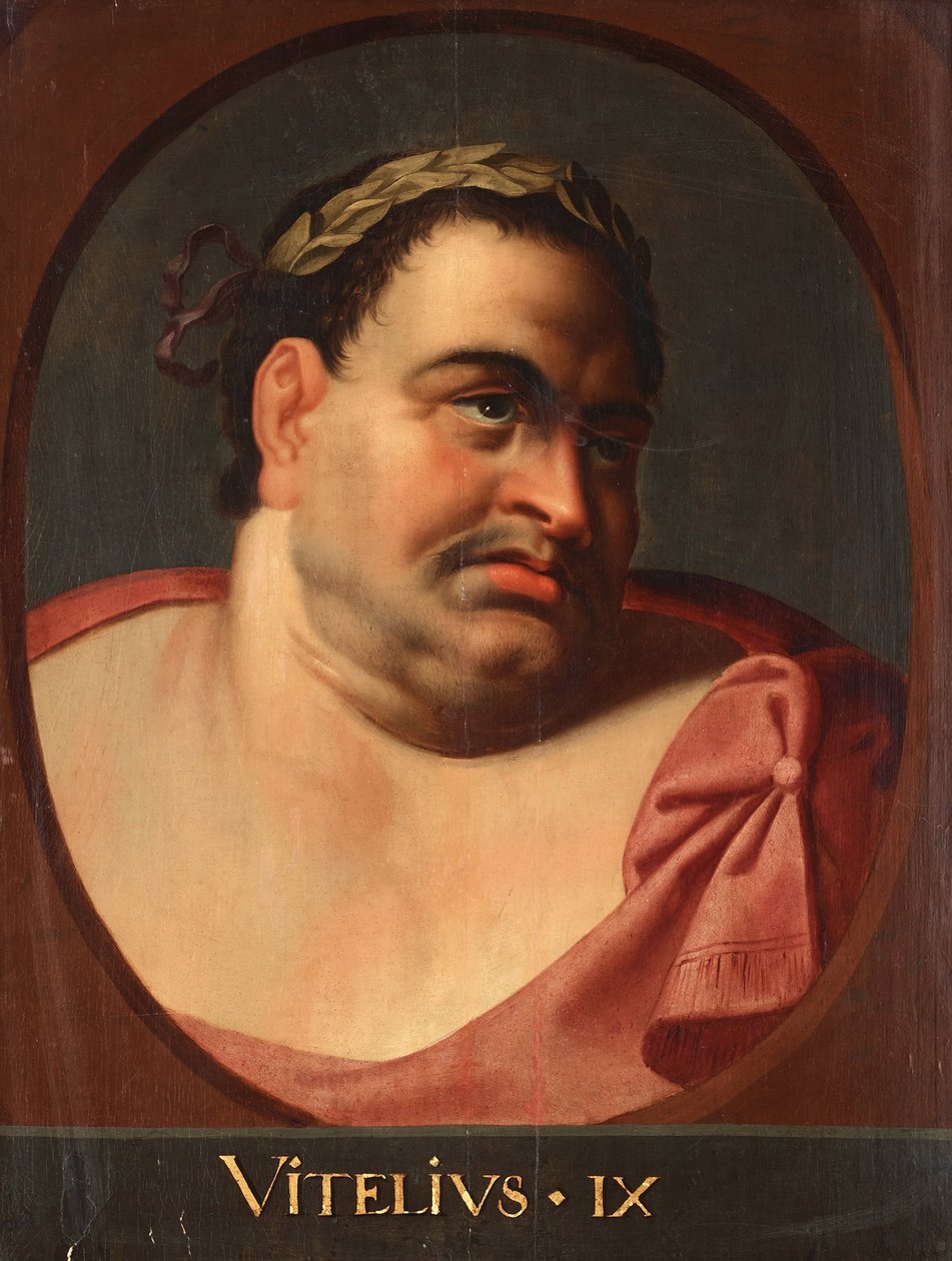 Vitellius (Aulus Vitellius Germanicus kejsar Augustus) kejsare romain (15-69) - kejsar Vitellius par Rubens, Peter Paul av Peter Paul (school of) Rubens