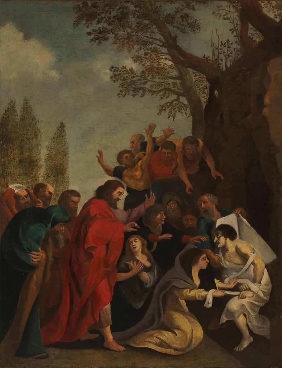 Lazarus uppståndelse av Peter Paul Rubens (after)