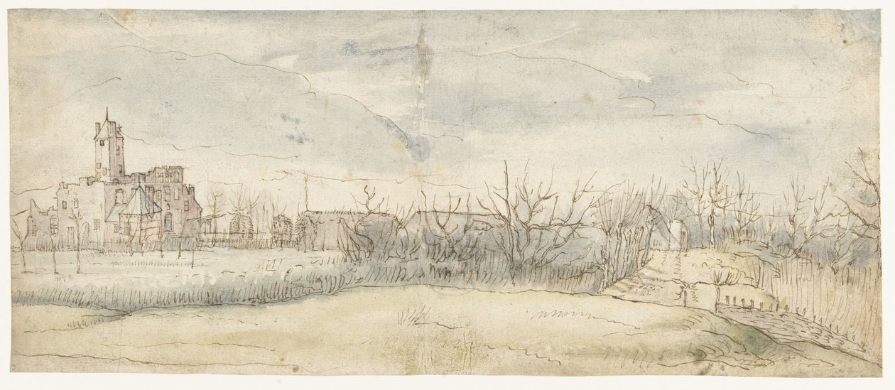 Utsikt över slottet Crayenhof i Zwijndrecht, 1606 av Peter Paul Rubens (attributed to)
