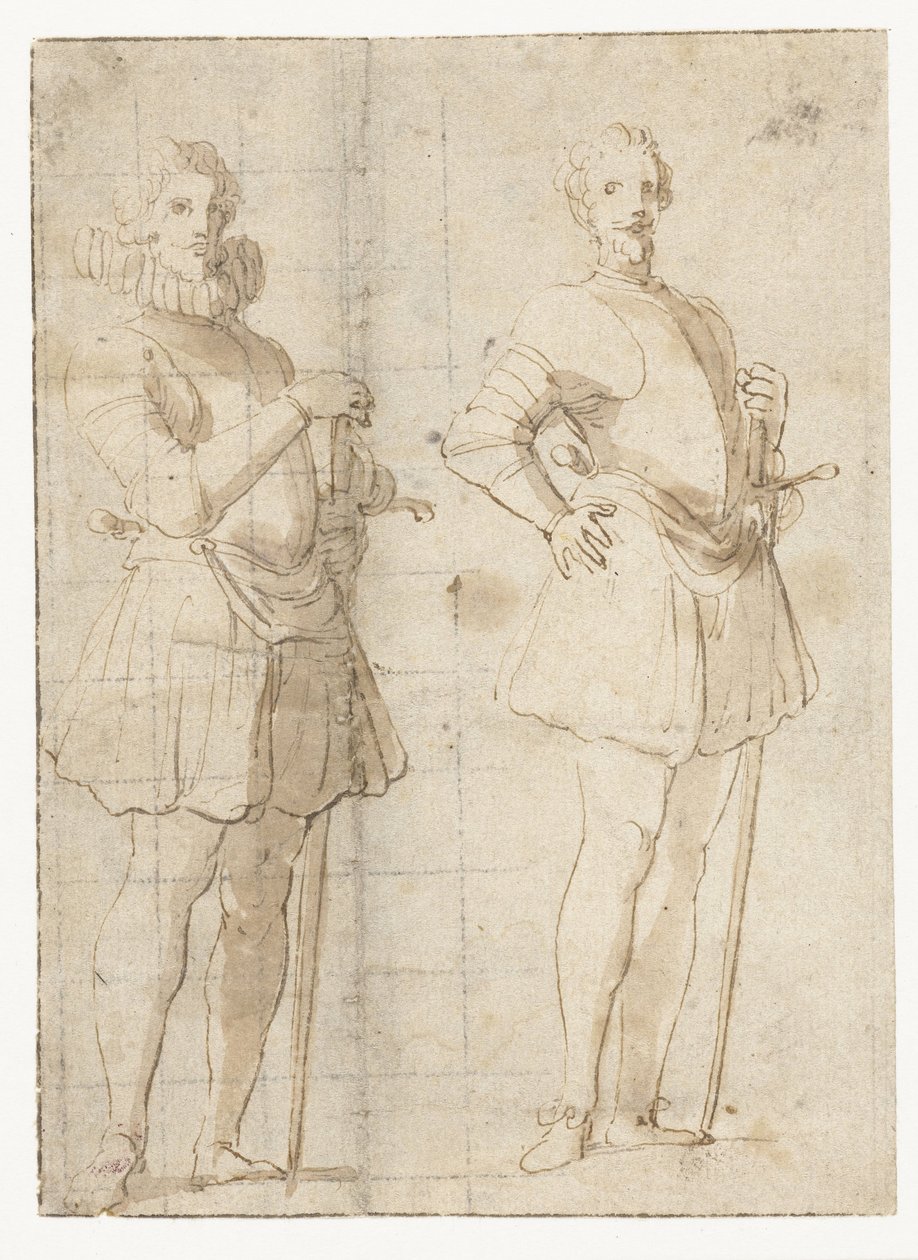 Två studier av en stående officer av Peter Paul Rubens (possibly)