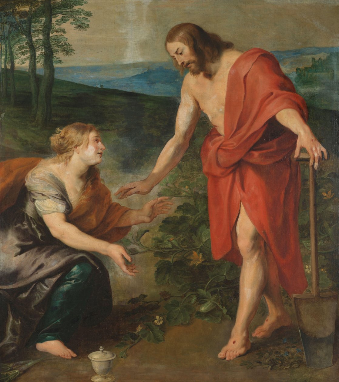 Kristus visar sig för Maria Magdalena som trädgårdsmästare (Noli me Tangere) av Peter Paul Rubens (workshop of)