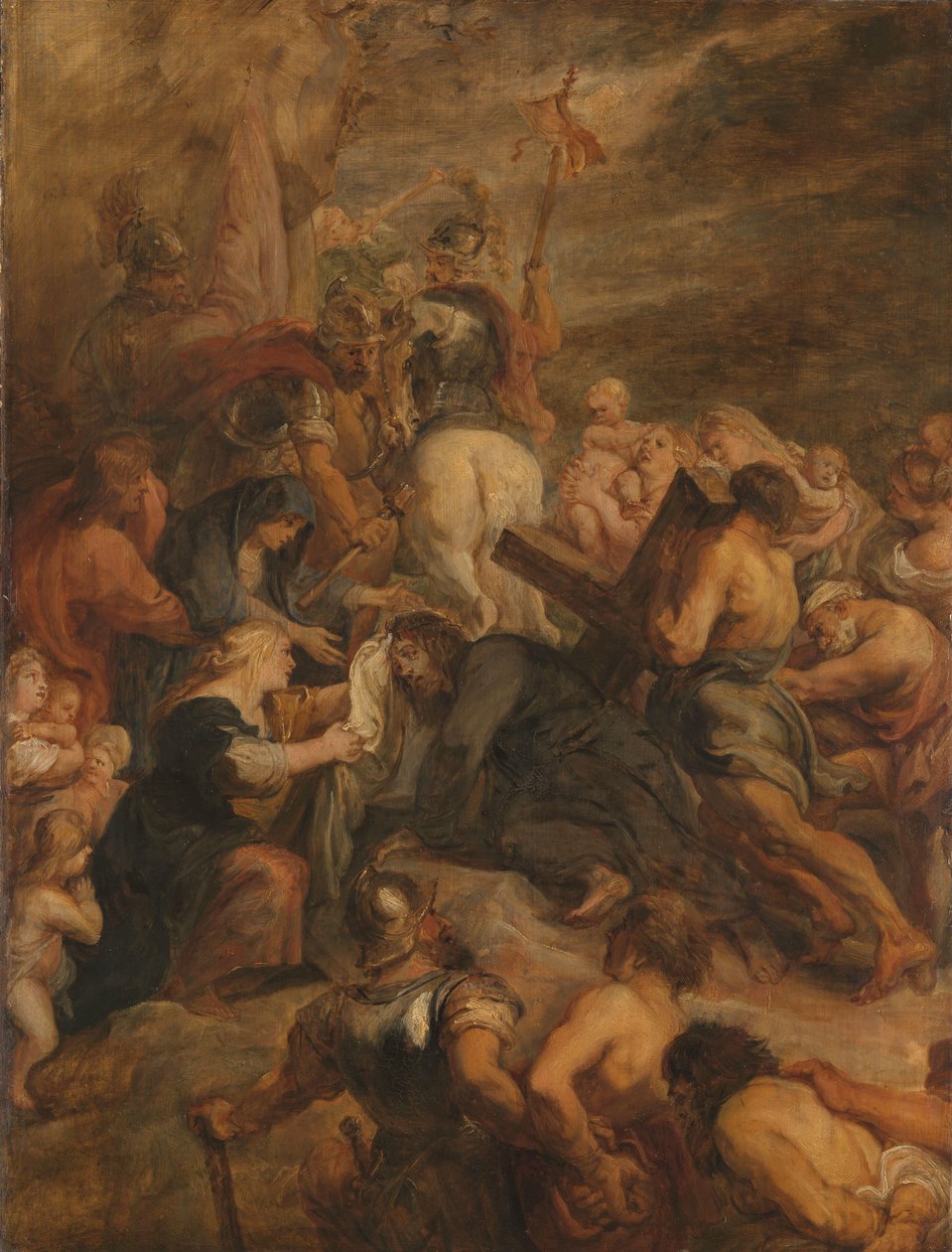 Kristus på väg till Golgata av Peter Paul Rubens (workshop of)