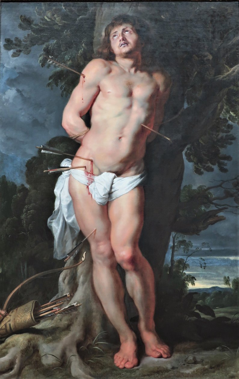 1618 Rubens St. Sebastian av Peter Paul Rubens