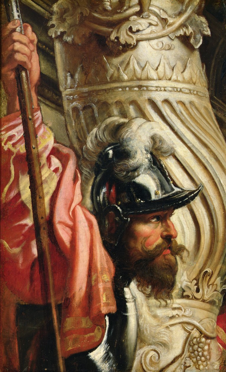 En vakt, fragment av "Den heliga treenigheten som älskas av familjen Gonzaga av Peter Paul Rubens
