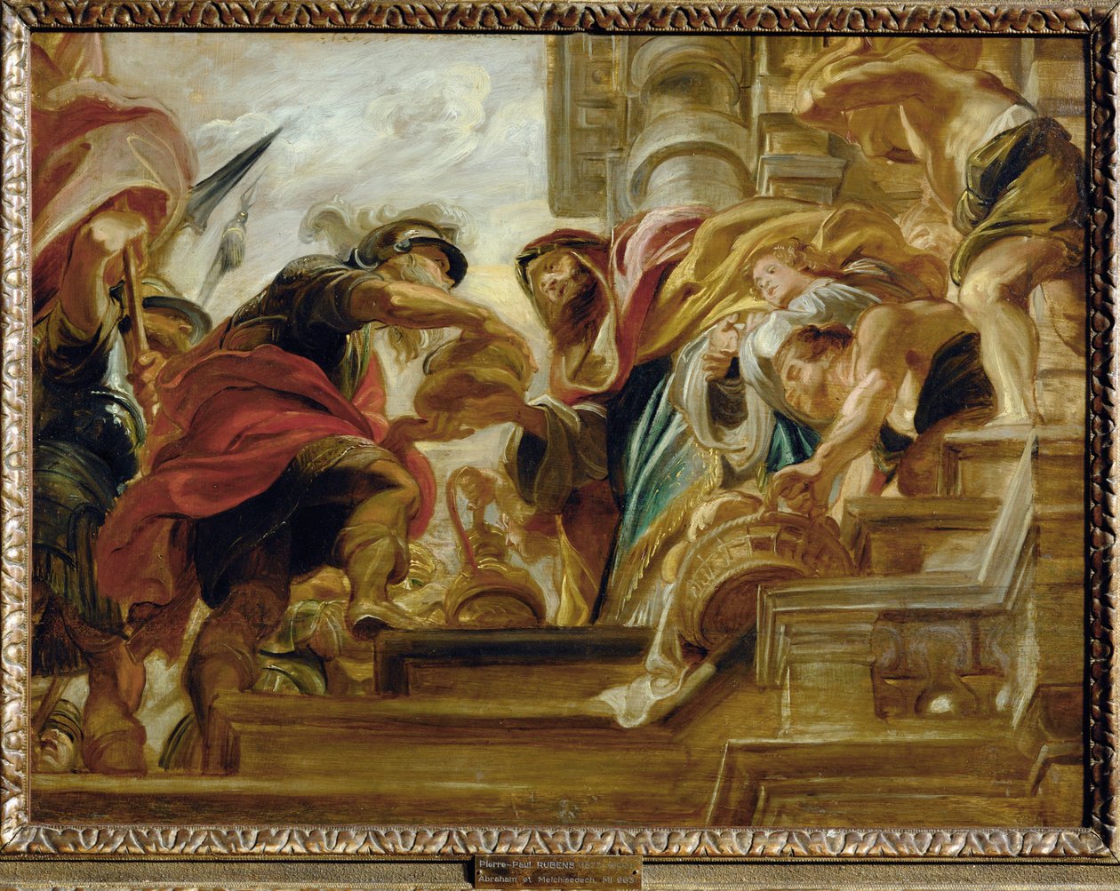 Abraham och Melkisedek av Peter Paul Rubens