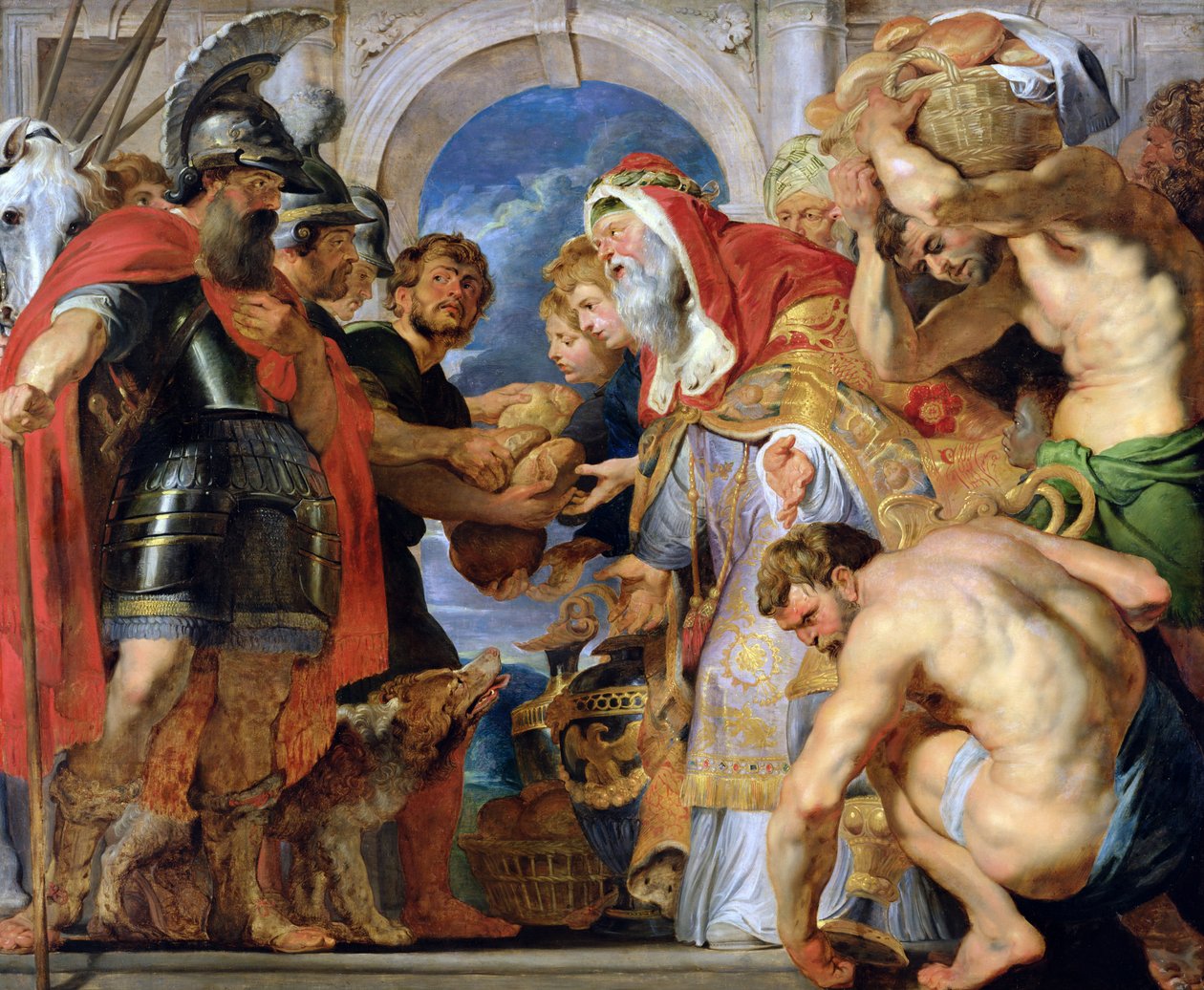 Abraham och Melkisedek av Peter Paul Rubens