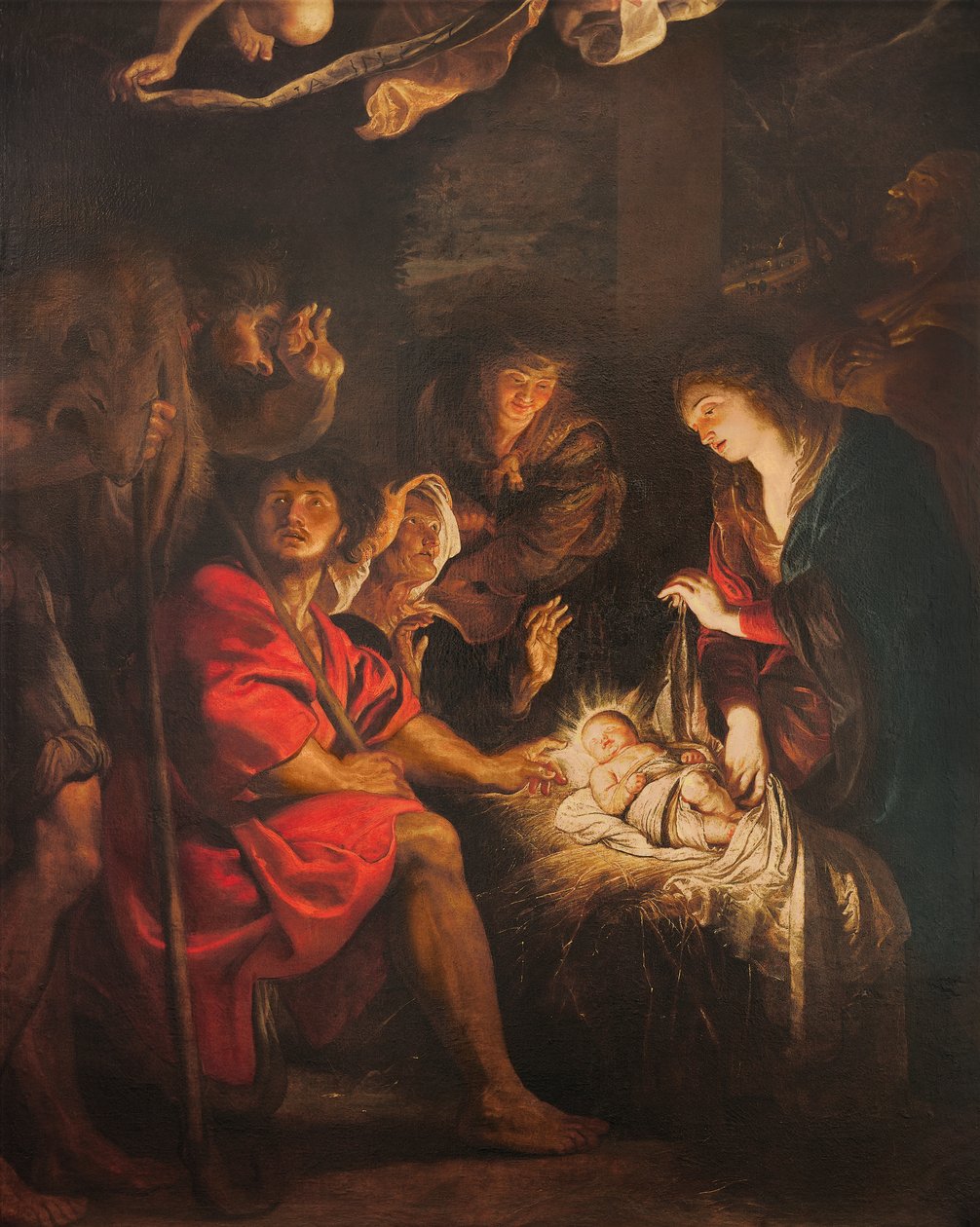 Tillbedjan av herdar av Peter Paul Rubens