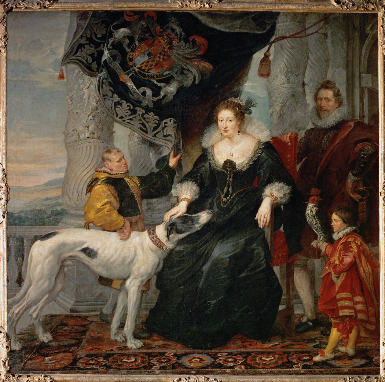 Alathea Talbot, grevinnan av Shrewsbury (målning på duk) av Peter Paul Rubens