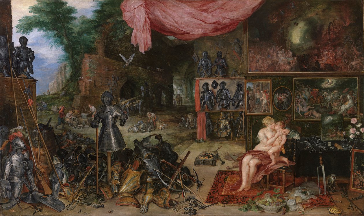 "" Allegory of touch "" (The Allegory of Touch) Målning av Pieter Paul Rubens (1577-1640) verser 1617-1618 Dim 64x111 cm Museo del Prado, Madrid av Peter Paul Rubens