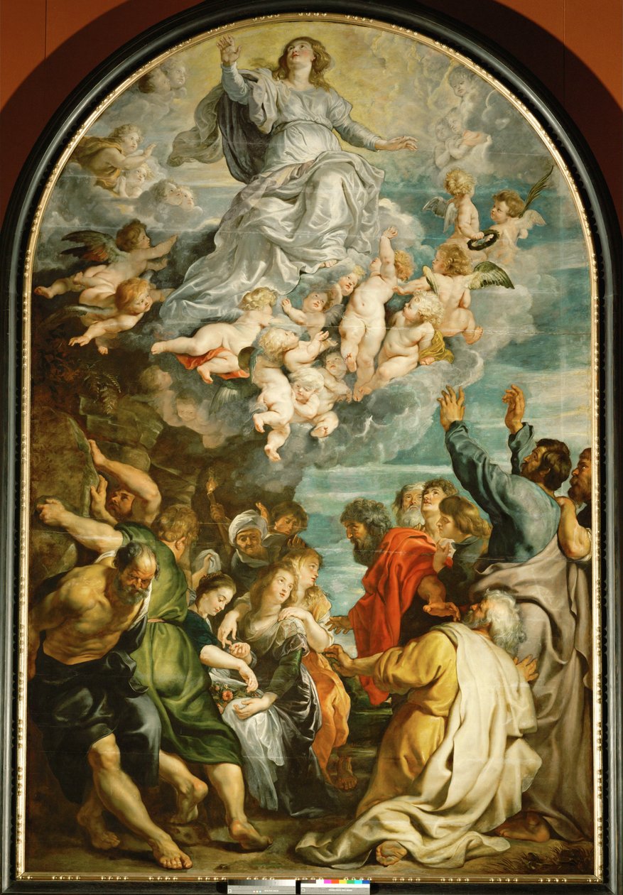 Sankta Marias himmelsfärd, ca 1611-14 (målning på ek) av Peter Paul Rubens