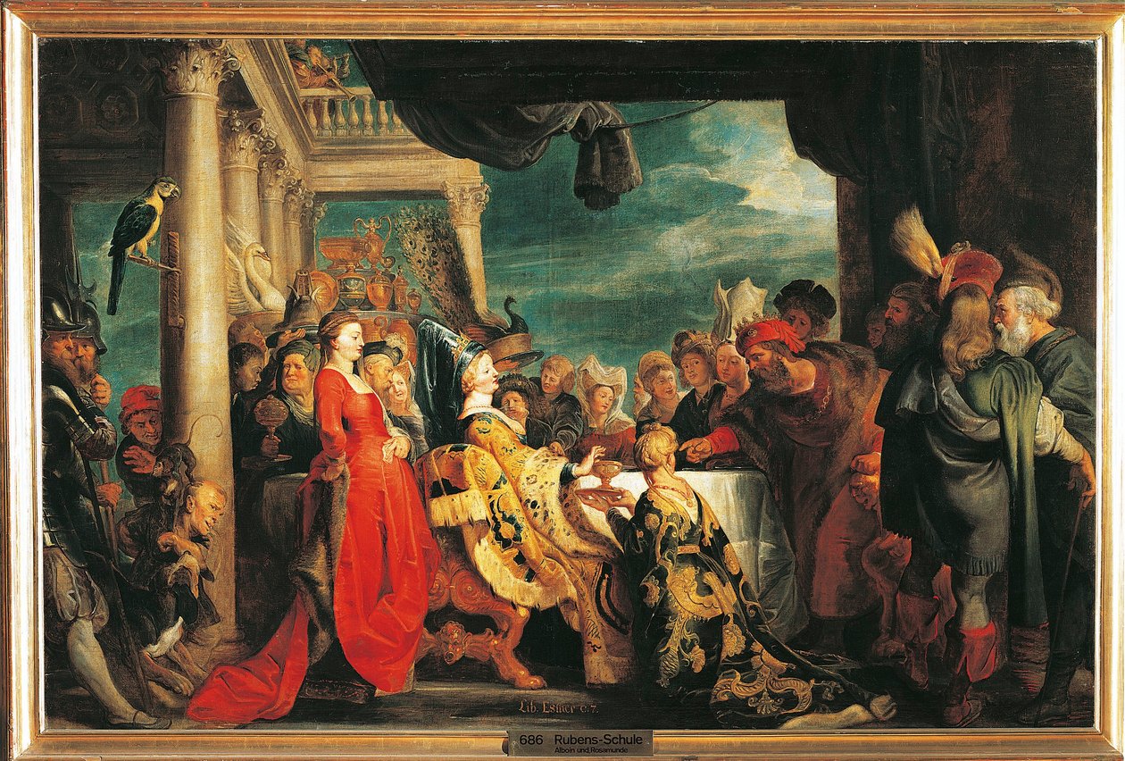 Austria, Vienna, Alboin ma Rosamundeswed av Peter Paul Rubens