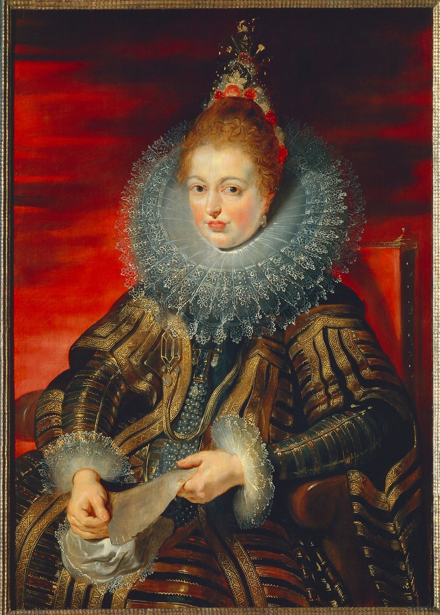 Österrike, Wien, Porträtt av Infanta Isabella Clara Eugenia av Habsburg (1566 - 1633) av Peter Paul Rubens