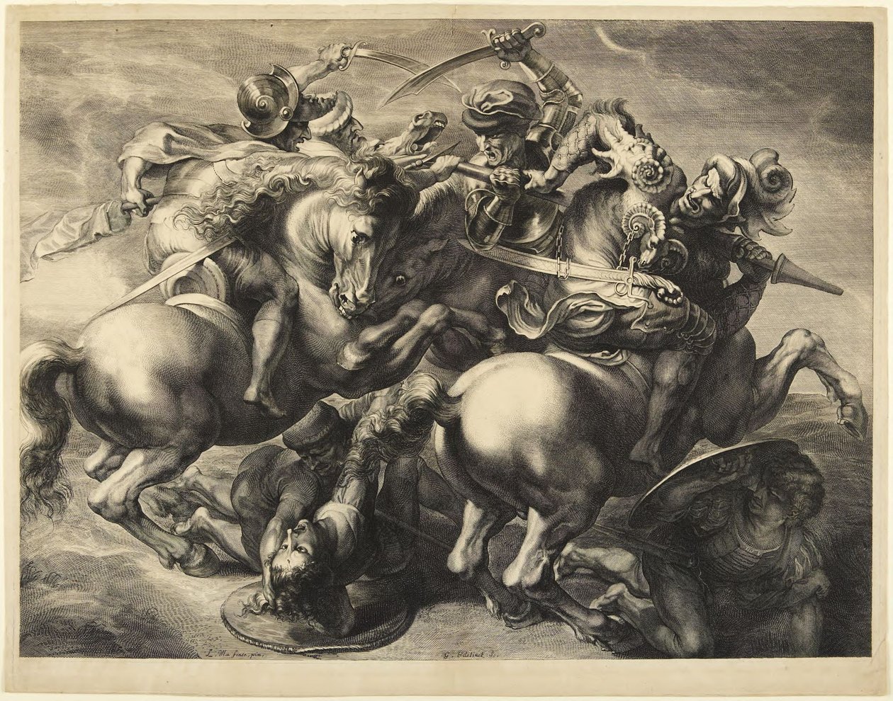 Slaget vid Anghiari av Peter Paul Rubens