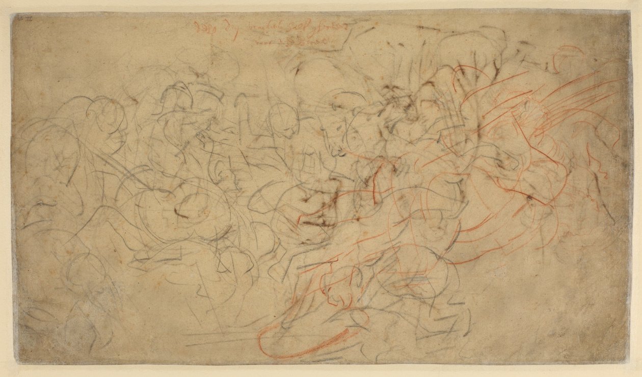 Ryttarnas kamp (baksida) av Peter Paul Rubens