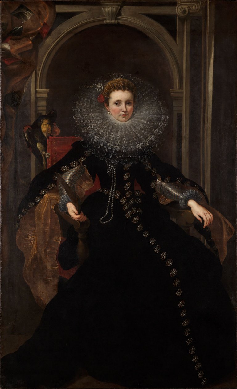 Porträtt av Veronica Spinola Serra av Peter Paul Rubens