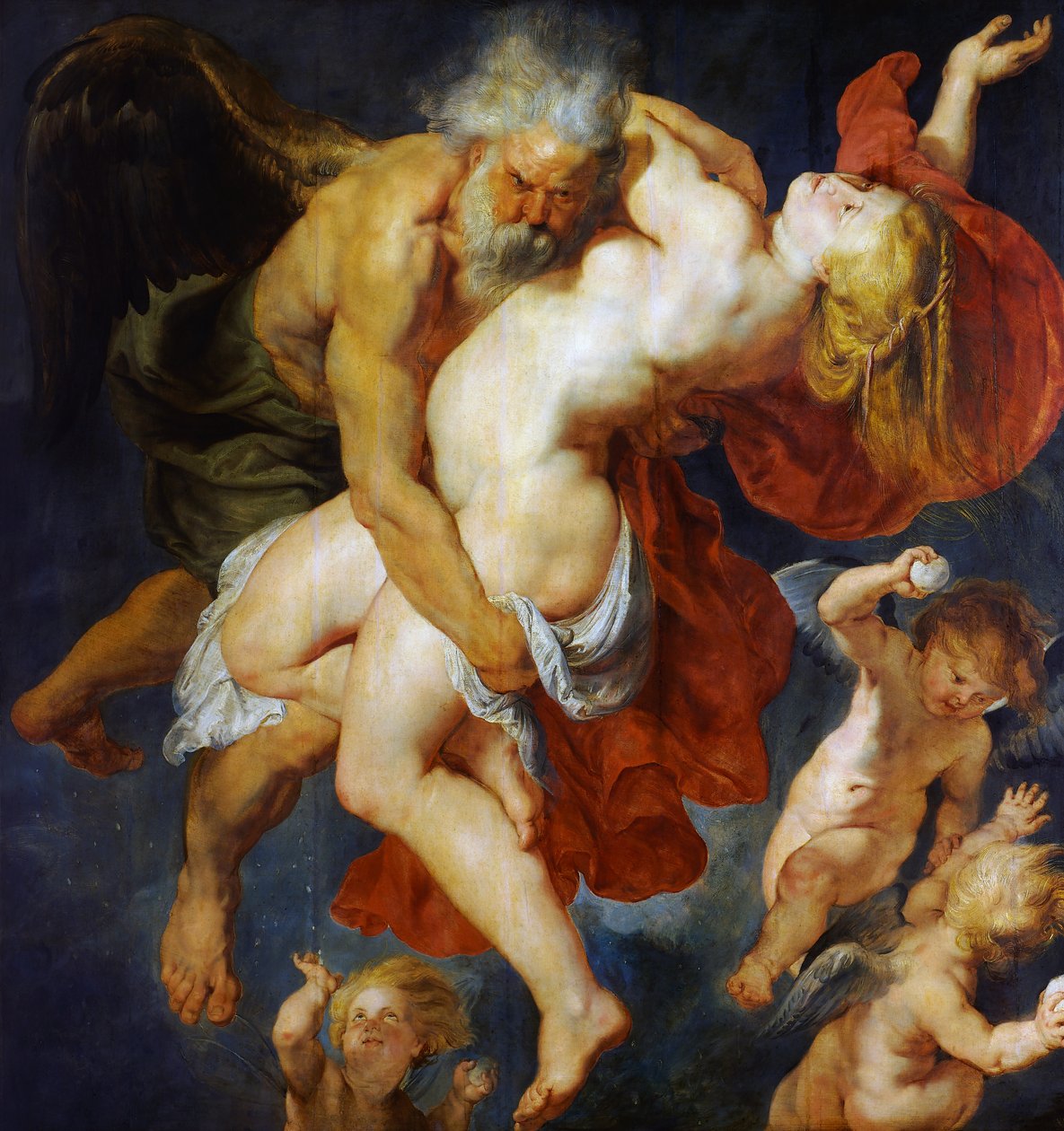 Boreas bortför Oreithya, ca 1620 (olja på panel) av Peter Paul Rubens