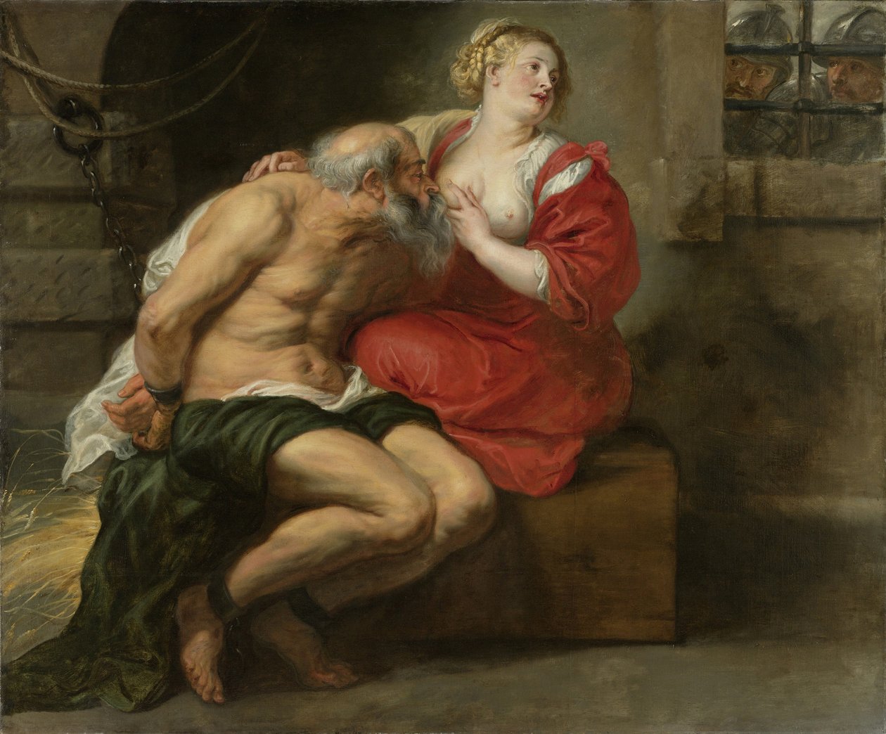 Cimon och Pero, ca 1630 av Peter Paul Rubens